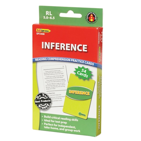 Edupress Inference Practice Cards, Levels 5.0-6.5 TCR63400